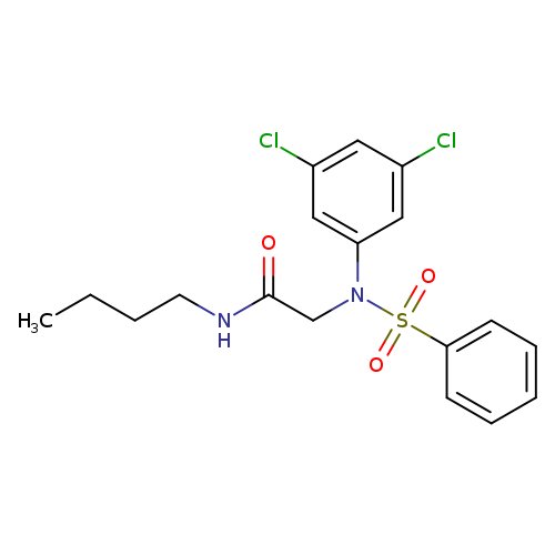 N-butyl-2-[3,5-dichloro(phenylsulfonyl)anilino]acetamide