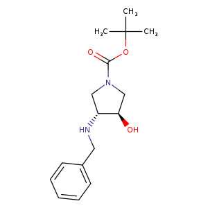1-pyrrolidinecarboxylic acid, 3-hydroxy-4-[(phenylmethyl)amino]-, 1,1-dimethylethyl ester, (3r,4r)-rel-