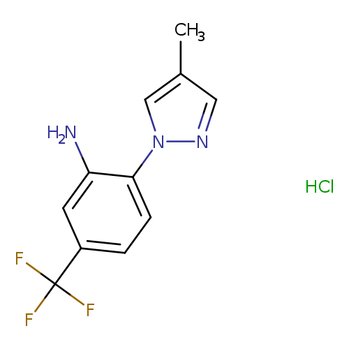2-(4-methyl-1H-pyrazol-1-yl)-5-(trifluoromethyl)aniline hydrochloride