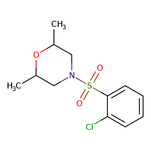 4-(2-chlorobenzenesulfonyl)-2,6-dimethylmorpholine