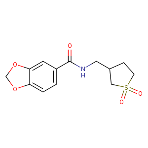N-[(1,1-dioxo-1lambda6-thiolan-3-yl)methyl]-2H-1,3-benzodioxole-5-carboxamide
