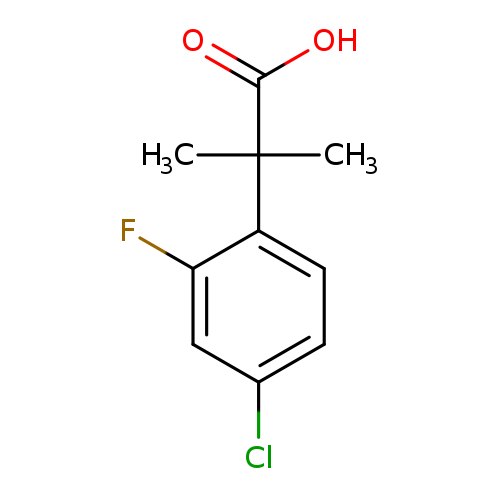 2-(4-chloro-2-fluorophenyl)-2-methylpropanoic acid