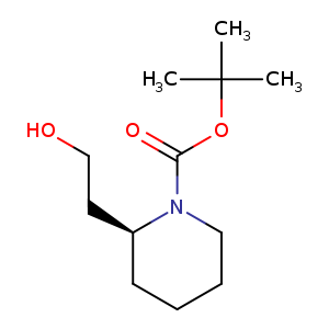 1-Piperidinecarboxylic acid, 2-(2-hydroxyethyl)-, 1,1-dimethylethyl ester, (2S)-