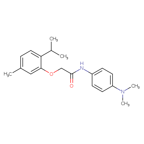 N-[4-(dimethylamino)phenyl]-2-[5-methyl-2-(propan-2-yl)phenoxy]acetamide