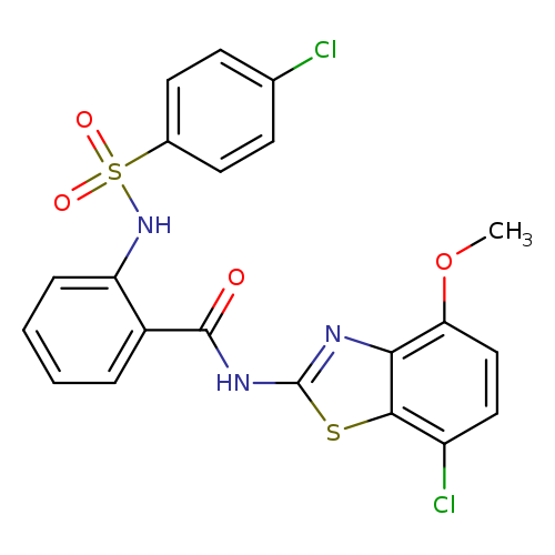 N-(7-chloro-4-methoxy-1,3-benzothiazol-2-yl)-2-(4-chlorobenzenesulfonamido)benzamide