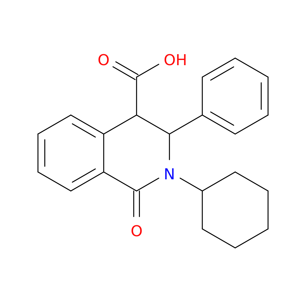 2-Cyclohexyl-1-oxo-3-phenyl-1,2,3,4-tetrahydroisoquinoline-4-carboxylic acid