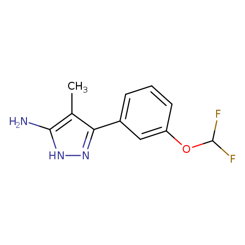 3-[3-(difluoromethoxy)phenyl]-4-methyl-1H-pyrazol-5-amine