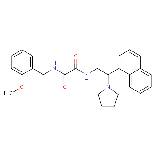 N'-[(2-methoxyphenyl)methyl]-N-[2-(naphthalen-1-yl)-2-(pyrrolidin-1-yl)ethyl]ethanediamide