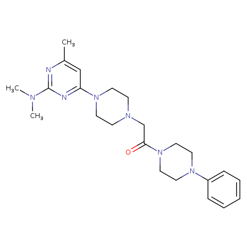 2-{4-[2-(dimethylamino)-6-methylpyrimidin-4-yl]piperazin-1-yl}-1-(4-phenylpiperazin-1-yl)ethan-1-one