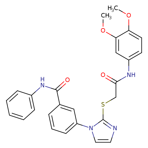 3-[2-({[(3,4-dimethoxyphenyl)carbamoyl]methyl}sulfanyl)-1H-imidazol-1-yl]-N-phenylbenzamide
