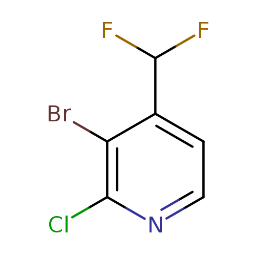 3-bromo-2-chloro-4-(difluoromethyl)pyridine