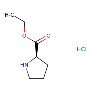 D-Proline, ethyl ester, hydrochloride (1:1)