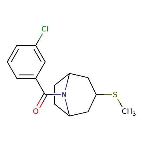 8-(3-chlorobenzoyl)-3-(methylsulfanyl)-8-azabicyclo[3.2.1]octane