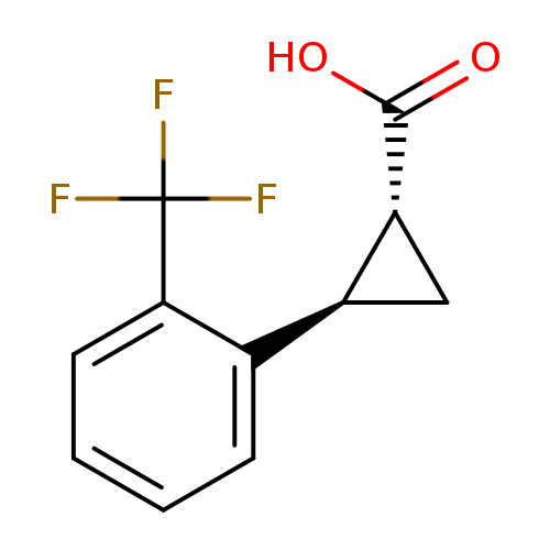 rac-(1R,2R)-2-[2-(trifluoromethyl)phenyl]cyclopropane-1-carboxylic acid, trans