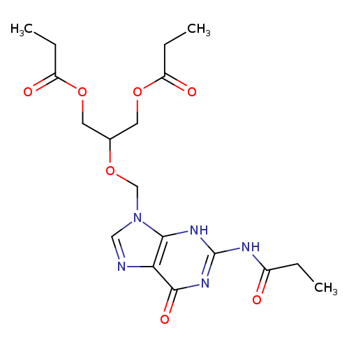 N-[6,9-Dihydro-6-oxo-9-[[2-(1-oxopropoxy)-1-[(1-oxopropoxy)methyl]ethoxy]methyl]-1H-purin-2-yl]propanamide
