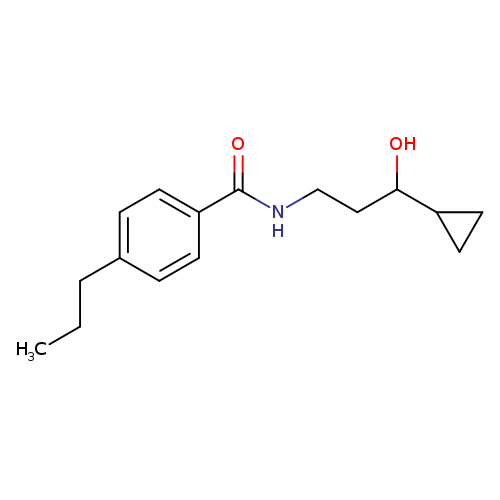 N-(3-cyclopropyl-3-hydroxypropyl)-4-propylbenzamide