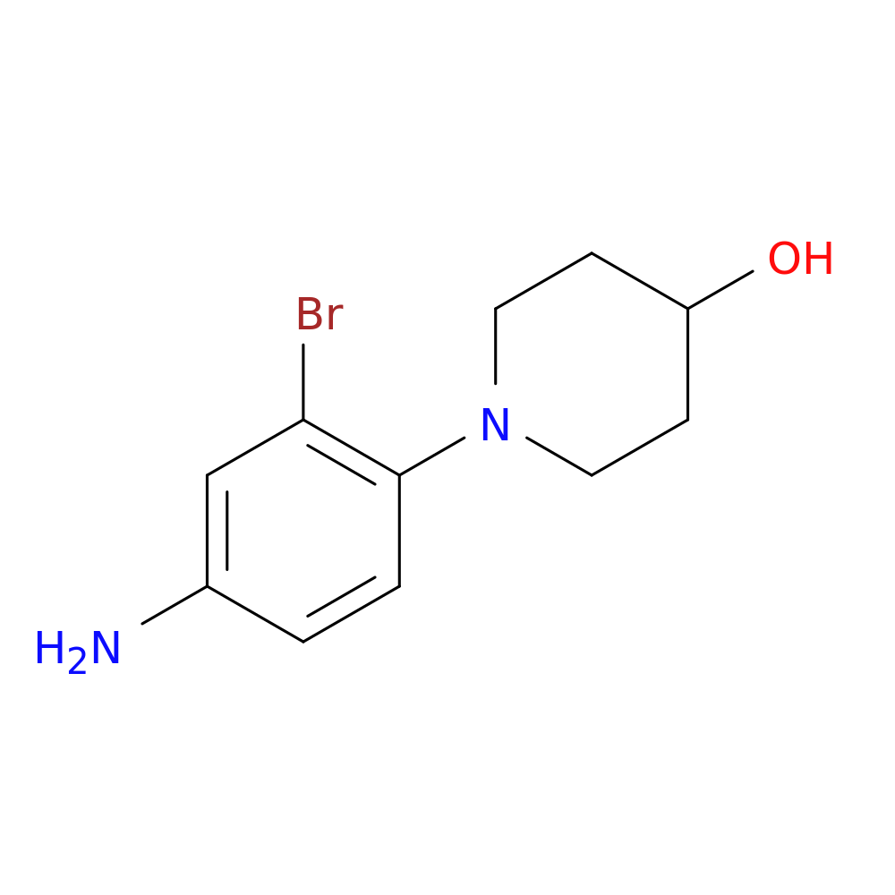 1-(4-Amino-2-bromophenyl)piperidin-4-ol