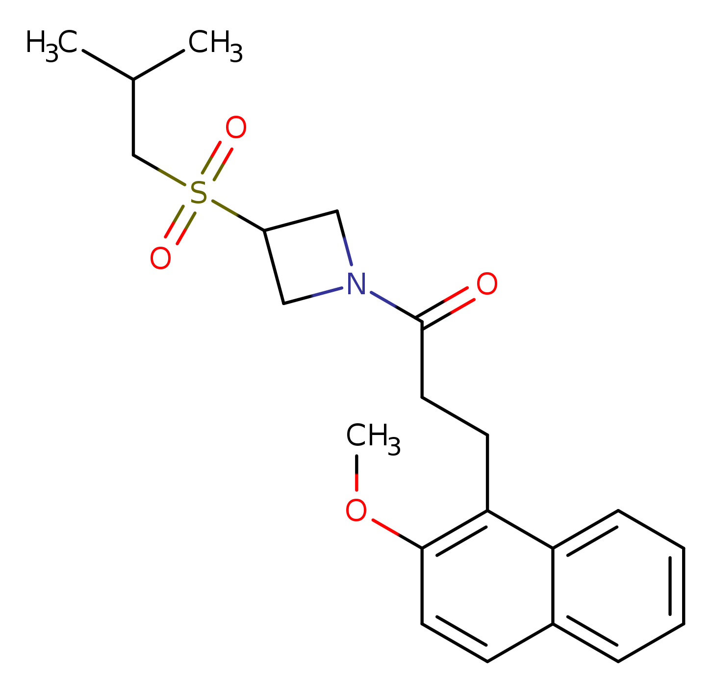 3-(2-methoxynaphthalen-1-yl)-1-[3-(2-methylpropanesulfonyl)azetidin-1-yl]propan-1-one