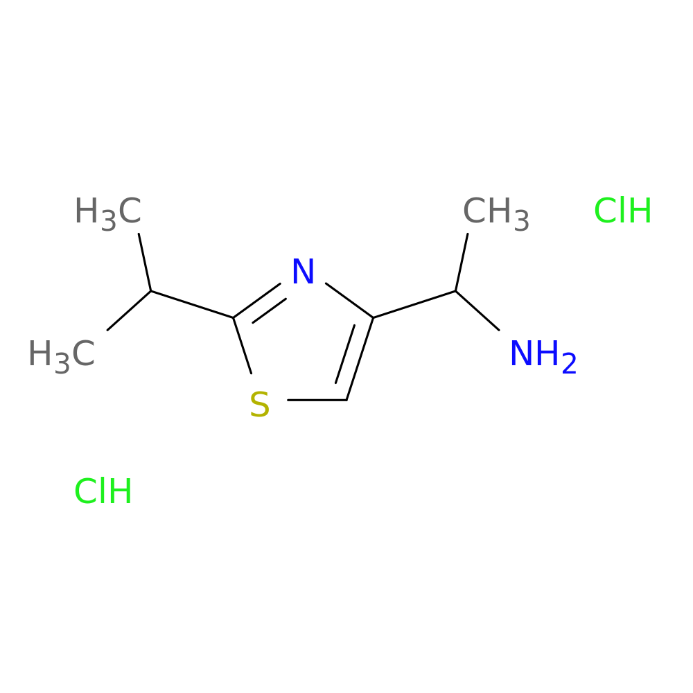 1-[2-(propan-2-yl)-1,3-thiazol-4-yl]ethan-1-amine dihydrochloride