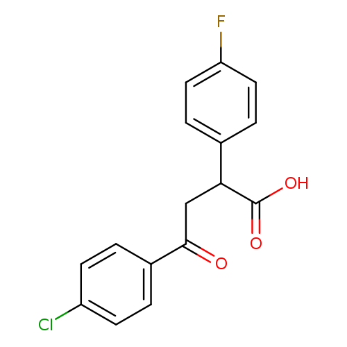 4-(4-chlorophenyl)-2-(4-fluorophenyl)-4-oxobutanoic acid
