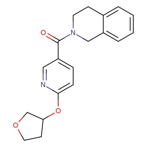 2-[6-(oxolan-3-yloxy)pyridine-3-carbonyl]-1,2,3,4-tetrahydroisoquinoline