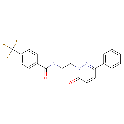N-[2-(6-oxo-3-phenyl-1,6-dihydropyridazin-1-yl)ethyl]-4-(trifluoromethyl)benzamide