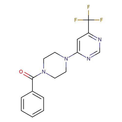 4-(4-benzoylpiperazin-1-yl)-6-(trifluoromethyl)pyrimidine