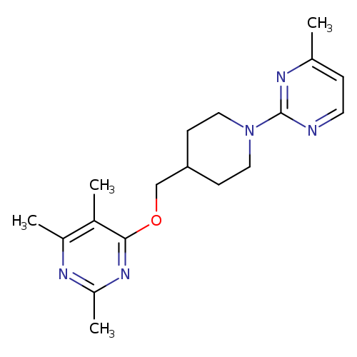 2,4,5-trimethyl-6-{[1-(4-methylpyrimidin-2-yl)piperidin-4-yl]methoxy}pyrimidine
