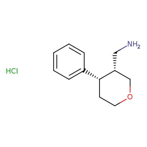 rac-1-[(3R,4S)-4-phenyloxan-3-yl]methanamine hydrochloride, cis