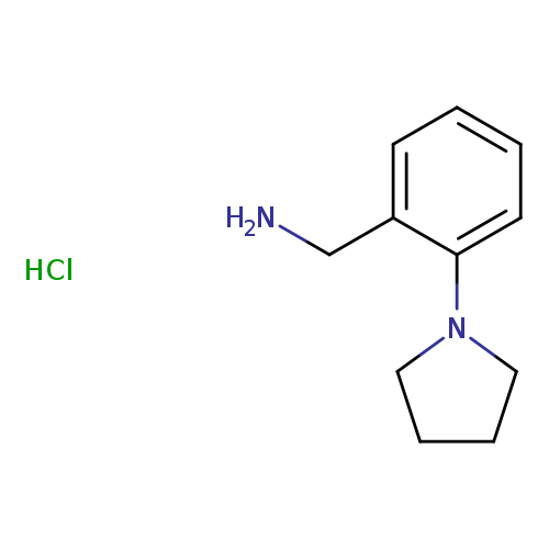 [2-(pyrrolidin-1-yl)phenyl]methanamine hydrochloride