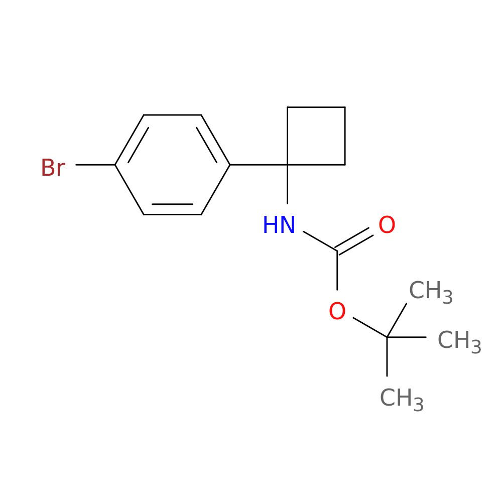tert-Butyl (1-(4-bromophenyl)cyclobutyl)carbamate