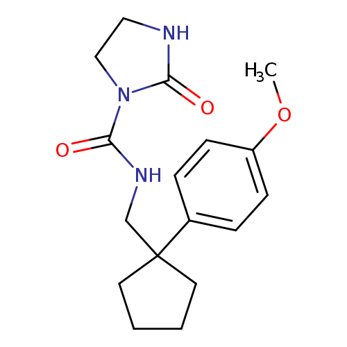 N-{[1-(4-methoxyphenyl)cyclopentyl]methyl}-2-oxoimidazolidine-1-carboxamide