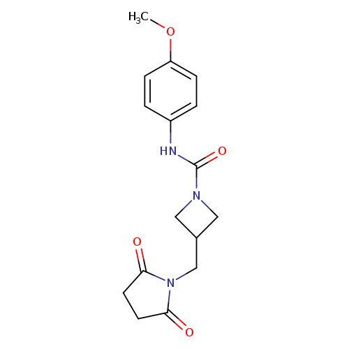 3-[(2,5-dioxopyrrolidin-1-yl)methyl]-N-(4-methoxyphenyl)azetidine-1-carboxamide