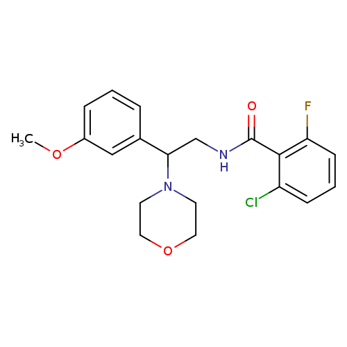 2-chloro-6-fluoro-N-[2-(3-methoxyphenyl)-2-(morpholin-4-yl)ethyl]benzamide