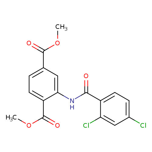 dimethyl 2-{[(2,4-dichlorophenyl)carbonyl]amino}benzene-1,4-dicarboxylate