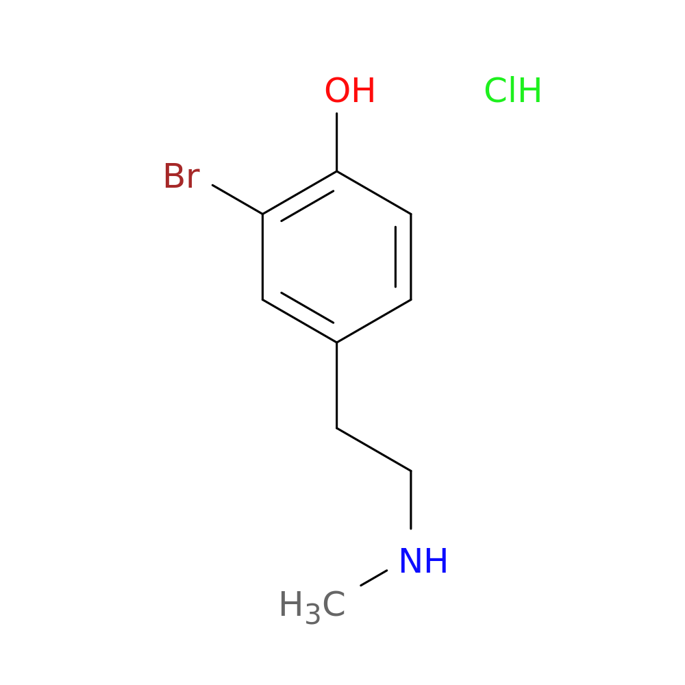 2-bromo-4-[2-(methylamino)ethyl]phenol hydrochloride