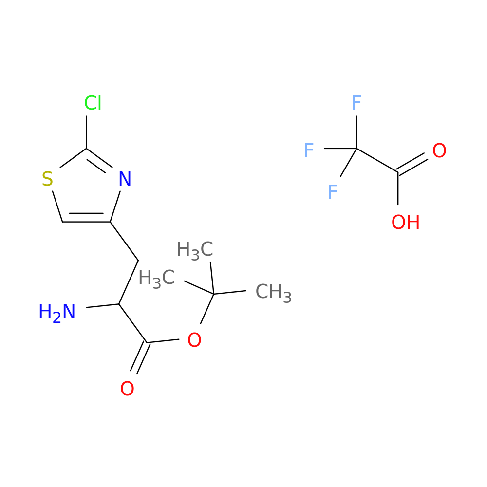 tert-butyl 2-amino-3-(2-chloro-1,3-thiazol-4-yl)propanoate; trifluoroacetic acid