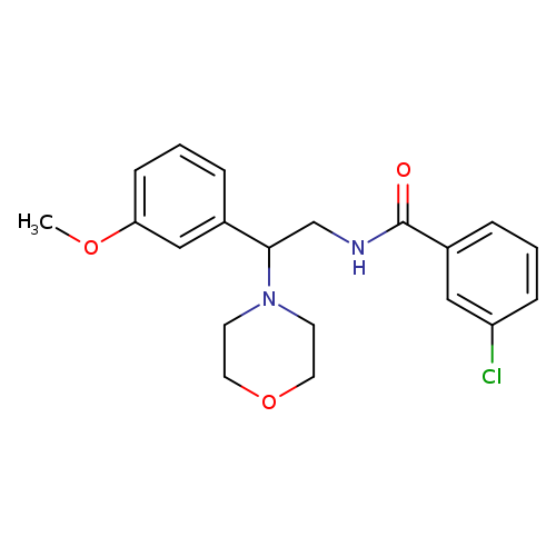 3-chloro-N-[2-(3-methoxyphenyl)-2-(morpholin-4-yl)ethyl]benzamide