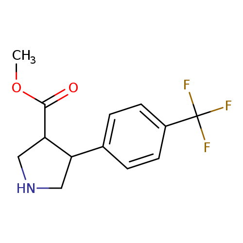 rac,trans-Methyl 4-(4-(trifluoromethyl)phenyl)pyrrolidine-3-carboxylate