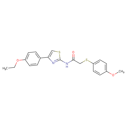 N-[4-(4-ethoxyphenyl)-1,3-thiazol-2-yl]-2-[(4-methoxyphenyl)sulfanyl]acetamide