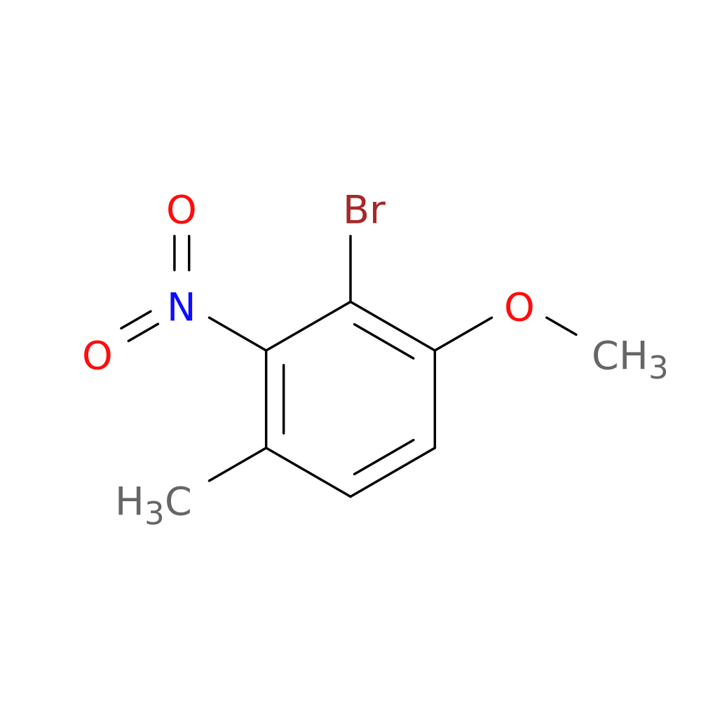 Benzene, 2-bromo-1-methoxy-4-methyl-3-nitro-