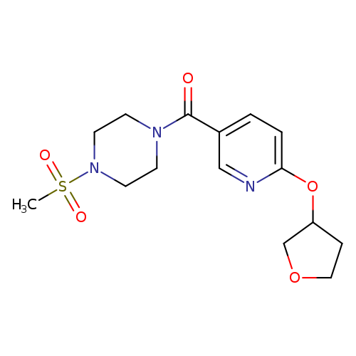 1-methanesulfonyl-4-[6-(oxolan-3-yloxy)pyridine-3-carbonyl]piperazine