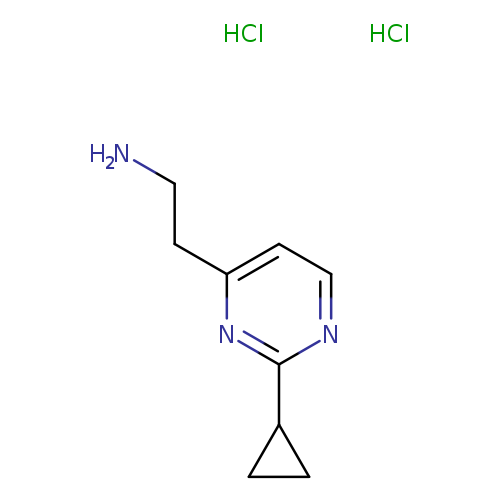 2-(2-cyclopropylpyrimidin-4-yl)ethan-1-amine dihydrochloride