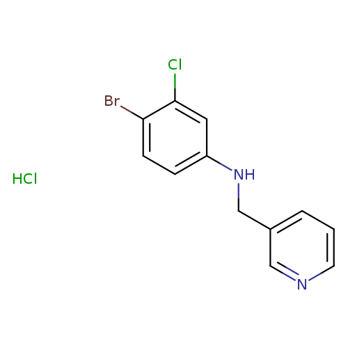 4-bromo-3-chloro-N-(pyridin-3-ylmethyl)aniline hydrochloride