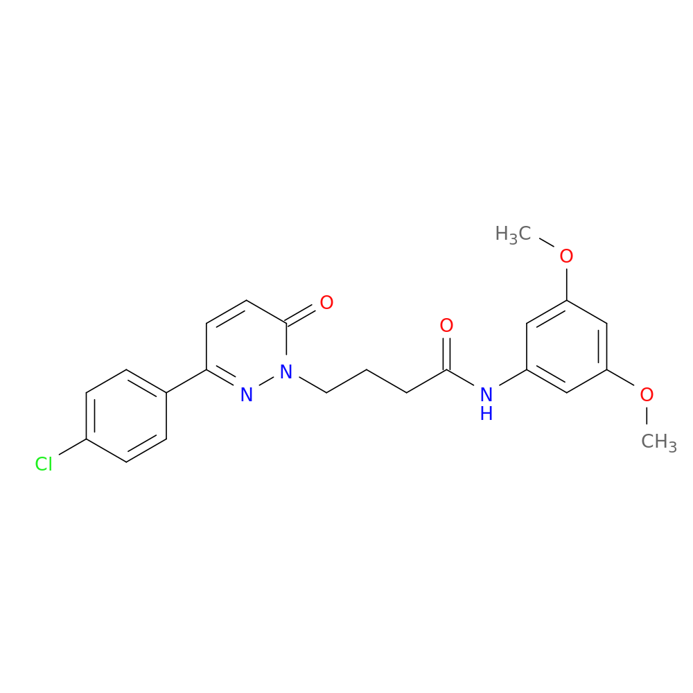 4-[3-(4-chlorophenyl)-6-oxo-1,6-dihydropyridazin-1-yl]-N-(3,5-dimethoxyphenyl)butanamide