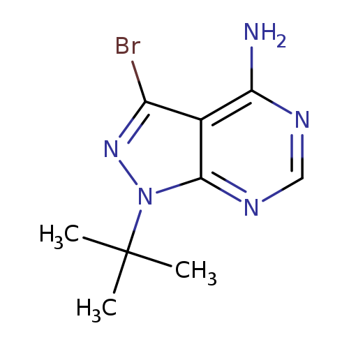 1H-Pyrazolo[3,4-d]pyrimidin-4-amine, 3-bromo-1-(1,1-dimethylethyl)-