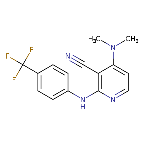 4-(dimethylamino)-2-{[4-(trifluoromethyl)phenyl]amino}pyridine-3-carbonitrile