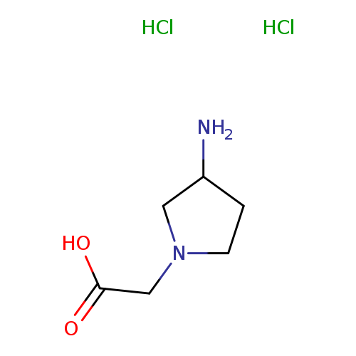 2-(3-Aminopyrrolidin-1-yl)acetic acid dihydrochloride