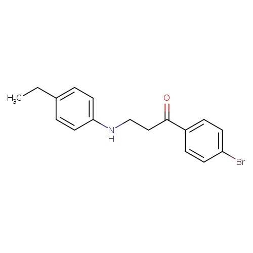 1-(4-Bromophenyl)-3-((4-ethylphenyl)amino)propan-1-one