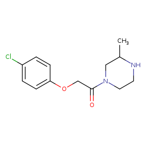 2-(4-chlorophenoxy)-1-(3-methylpiperazin-1-yl)ethan-1-one